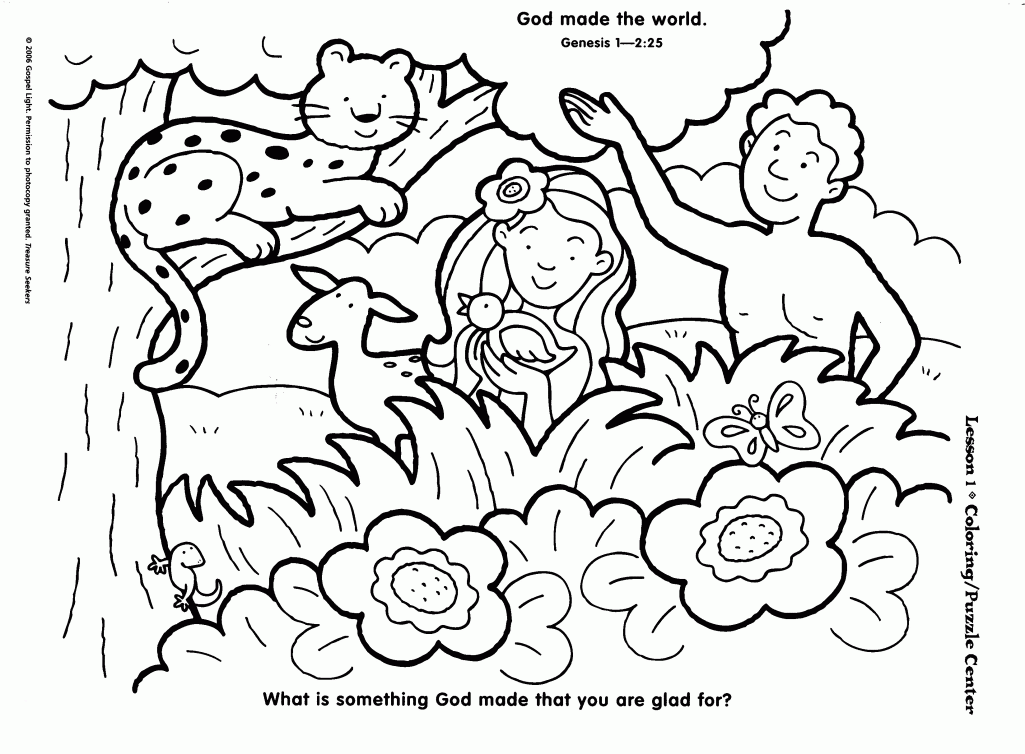 coloring free sunday school coloring pages creation sunday school ...