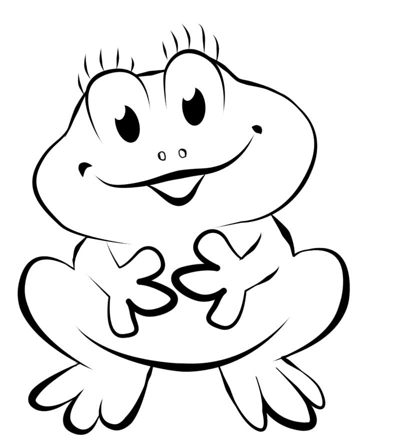 Cute Baby Frog Coloring Pages: cute-baby-frog-coloring-pages