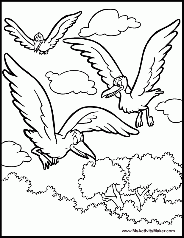 and bird Colouring Pages (page 3)