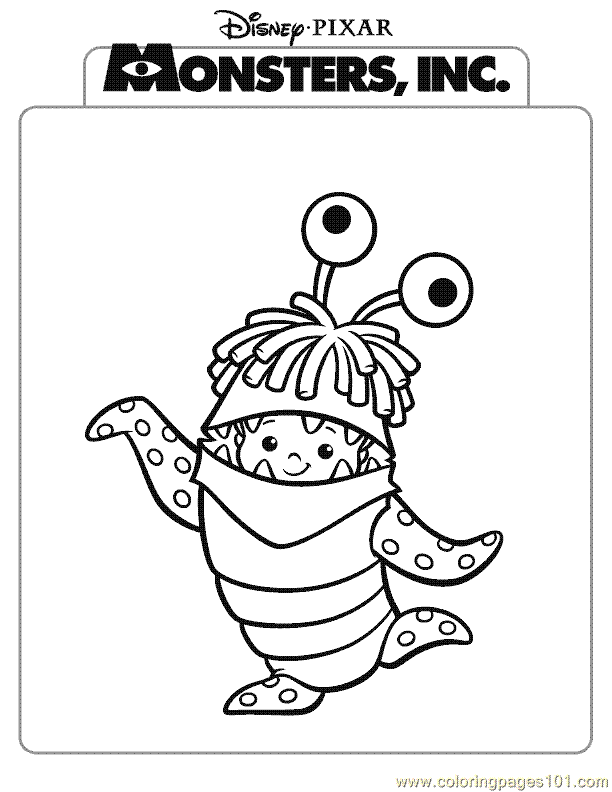 monsters inc coloring pages