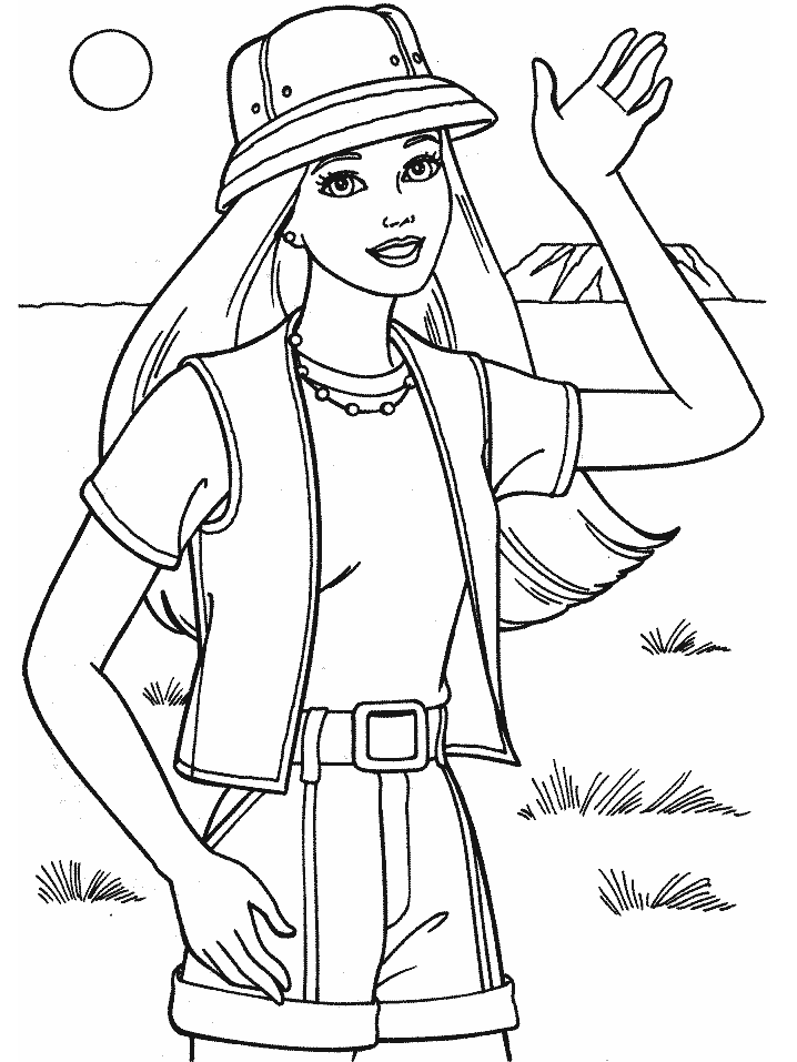 Barbie Printable Coloring Pages | Color On Pages: Coloring Pages