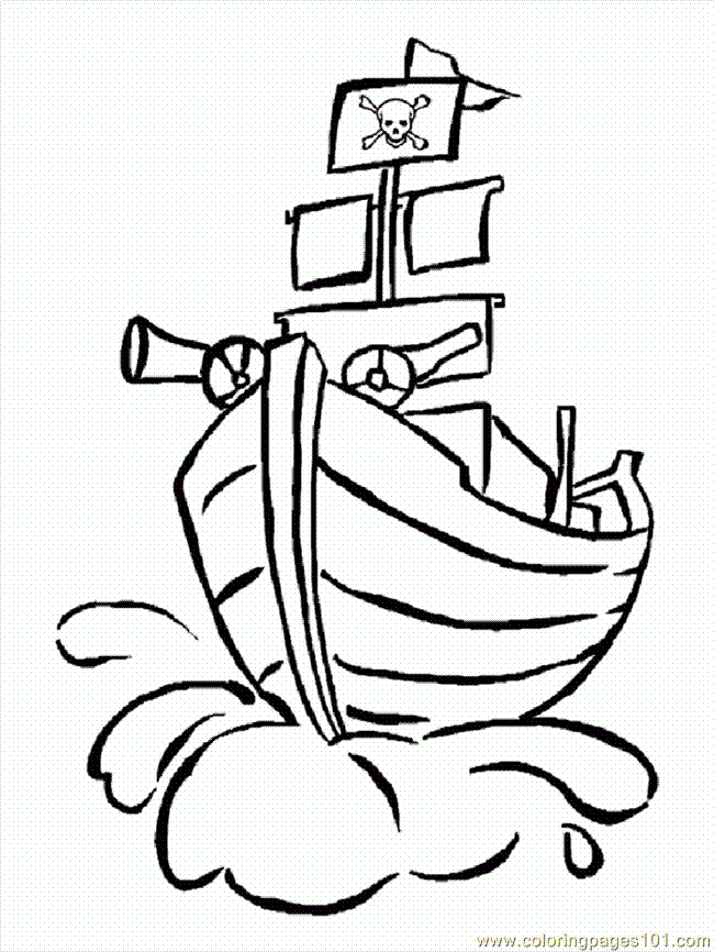 Coloring Pages Ships And Boats002 (4) (Cartoons > Others) - free