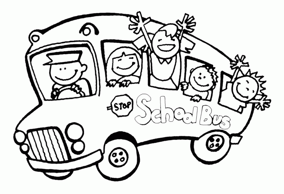 School Bus Driver Coloring Page | Clipart Panda - Free Clipart Images