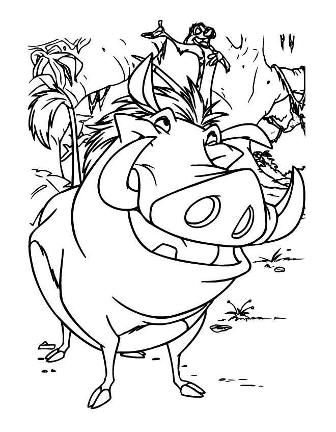 pumba pumba Colouring Pages