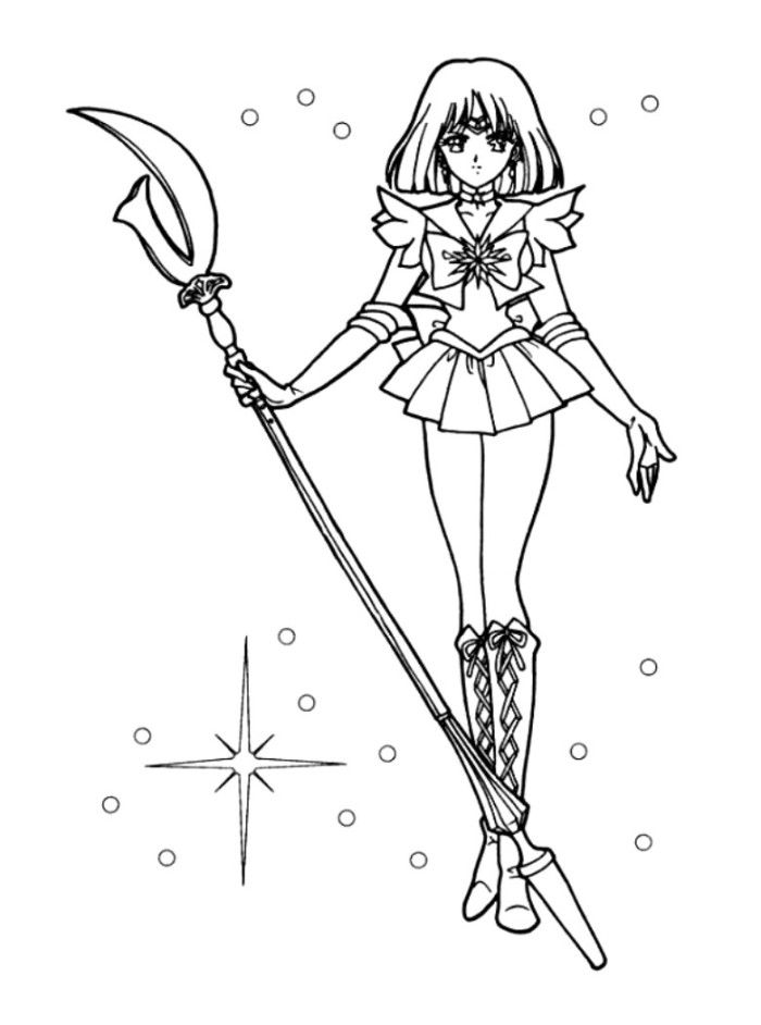 Sailor Mars Sailormoon Coloring Pages - Cartoon Coloring Pages on