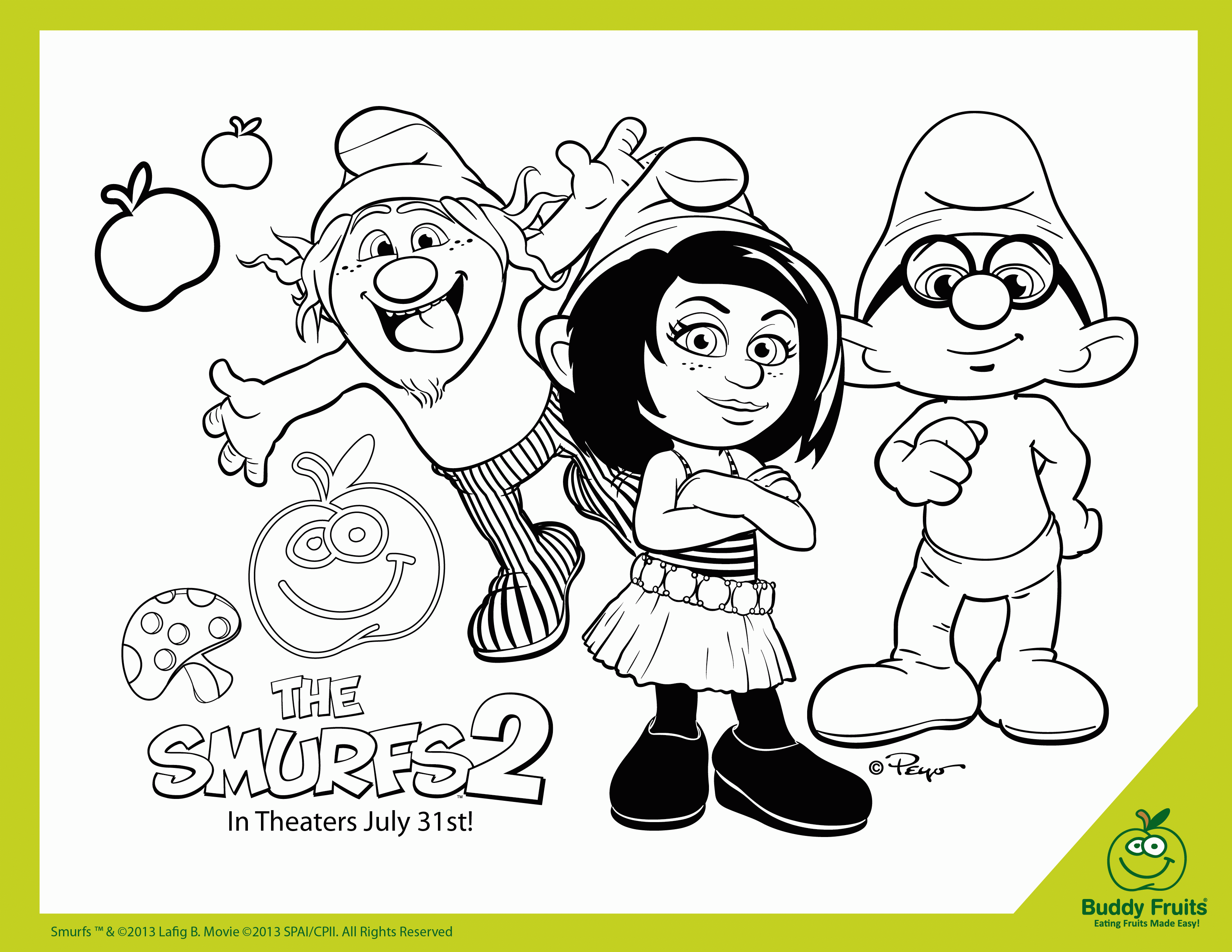 Smurf Coloring Pages - Colorine.net | #16540