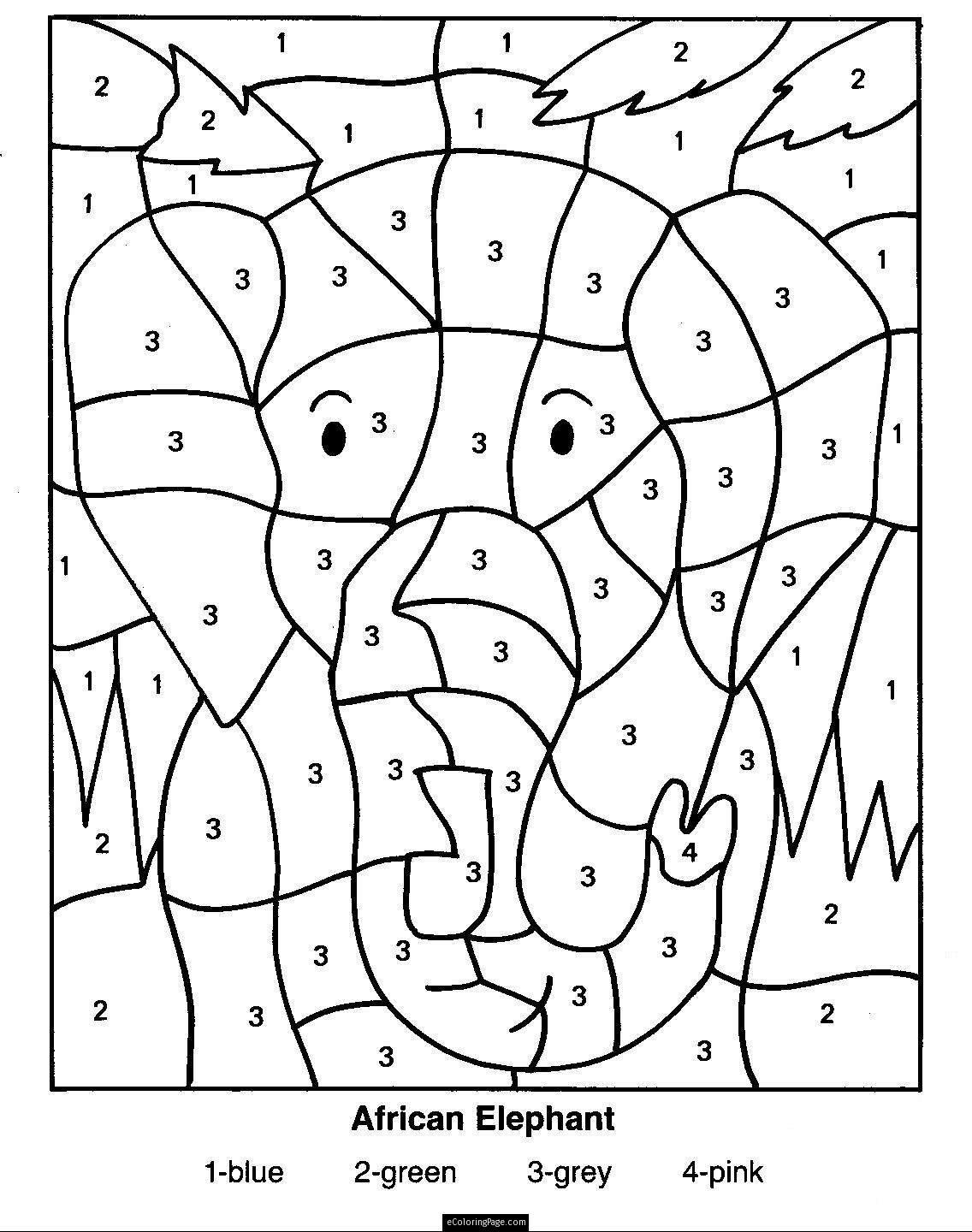 Free Coloring Pages Of Color By Code – Coloring Pics