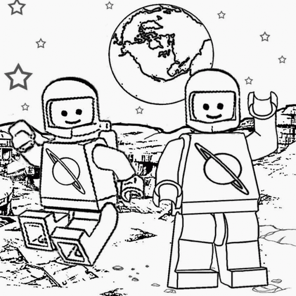 Lego Space Coloring Pages | Step ColorinG
