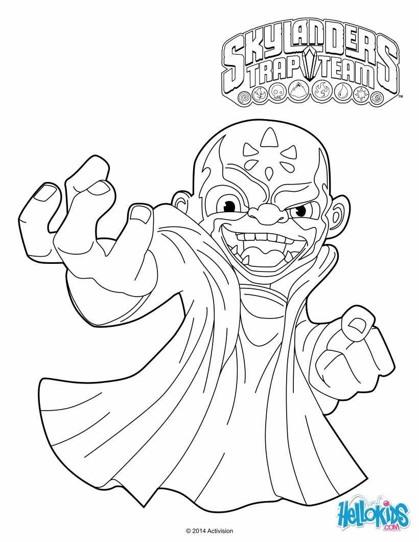 How To Make Skylanders Trap Team Coloring Pages Kaos - Widetheme