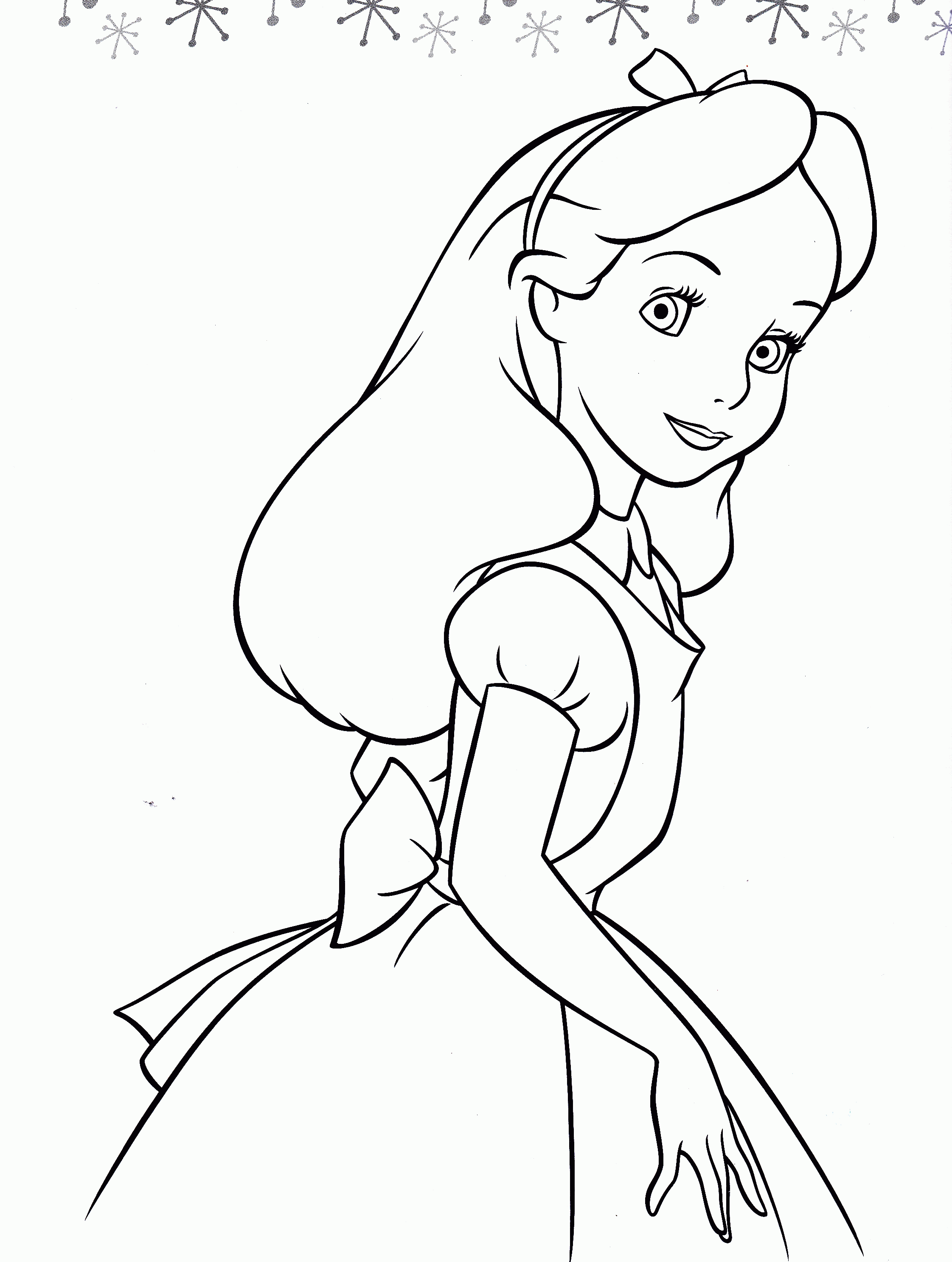 Alice In Wonderland Coloring Pages Disney - Coloring Page