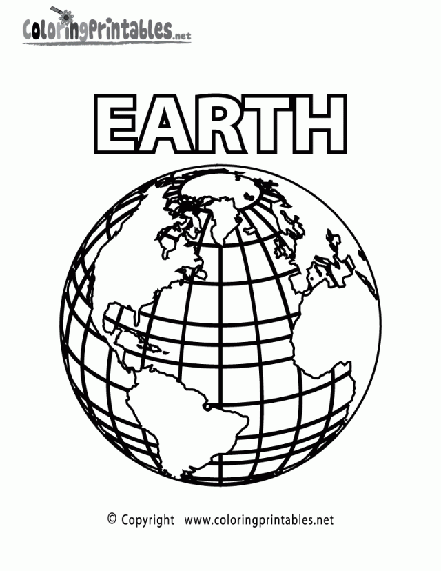 Planet Earth Coloring Page A Free Science Coloring Printable