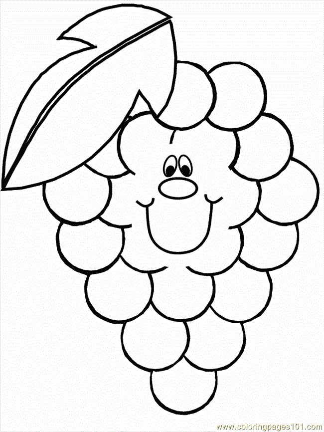 Coloring Pages Grape (Countries > France) - free printable