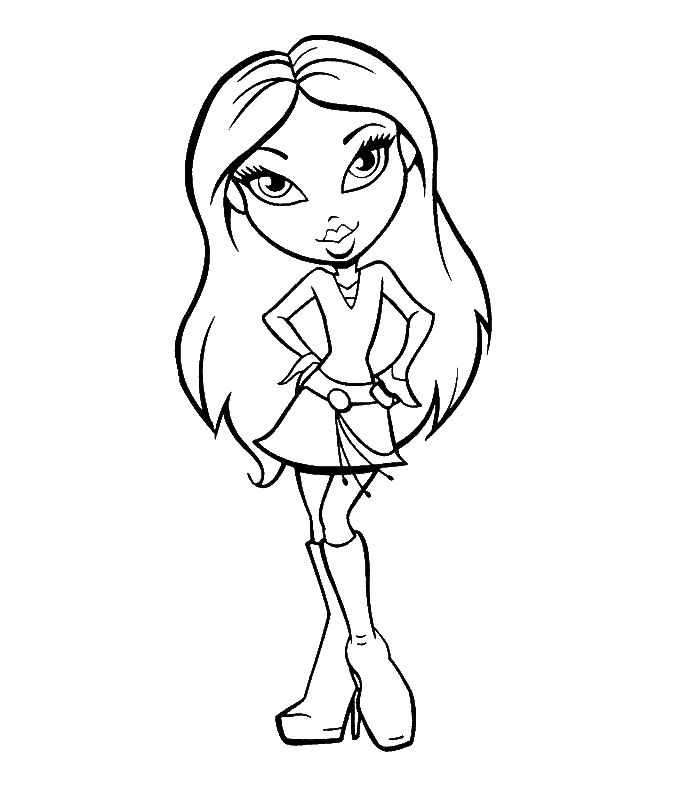 Related Pictures Bratz Coloring Pages Bratz Coloring Pages Car