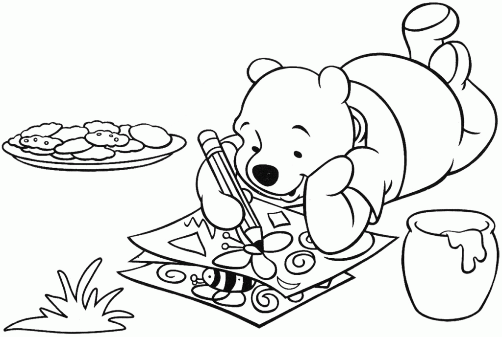 Baby Winnie The Pooh Coloring Pages - Coloring For KidsColoring