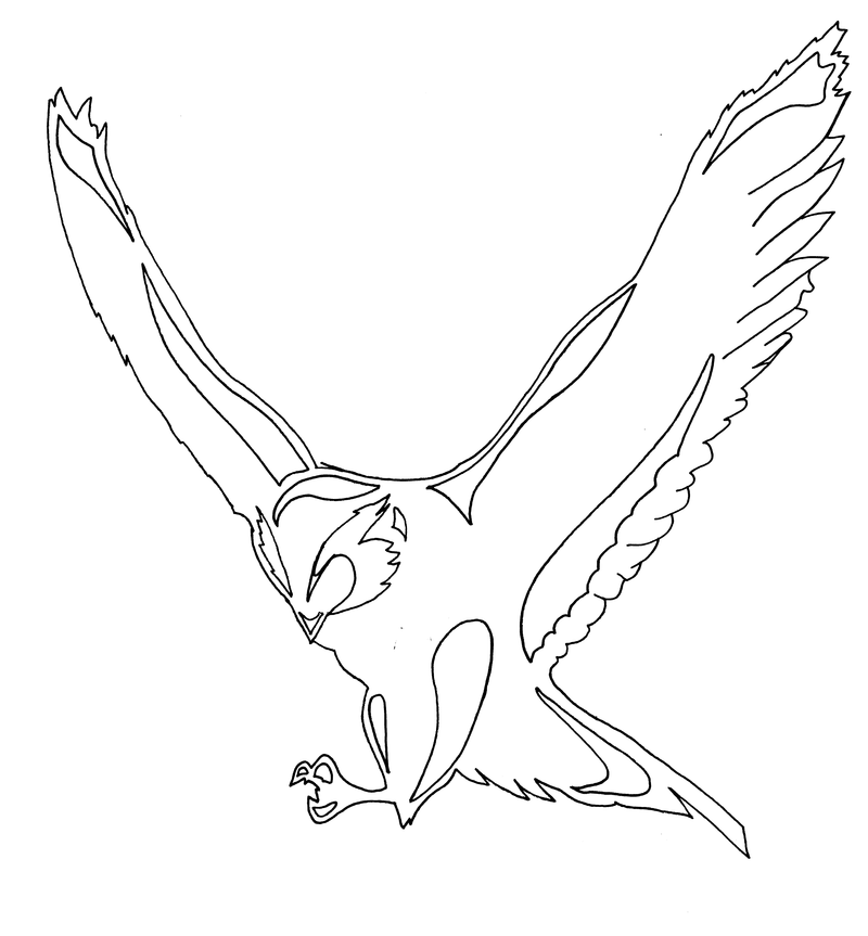 Owl Pen Drawing - For Alternative Lloyds Tsb Logo by AMNdesigns on