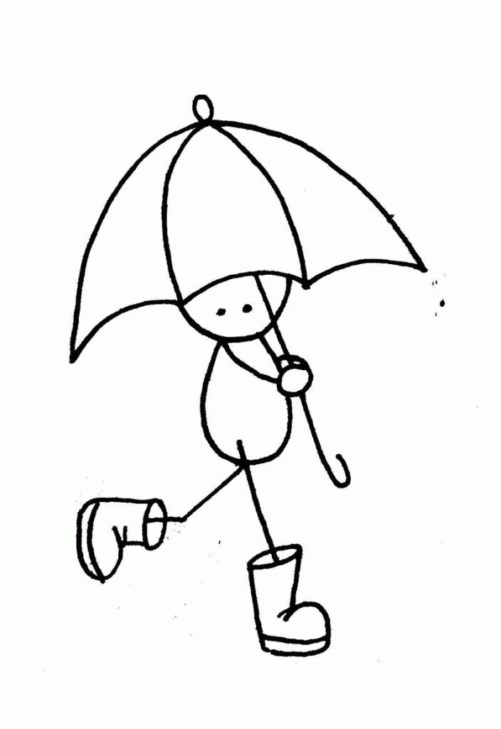 Under The Umbrella Coloring Pages Free : New Coloring Pages
