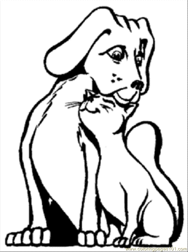 Dog Coloring Pages Food