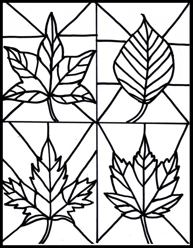 Make It Easy Crafts Kid 39 S Craft Stained Glass Leaves Free