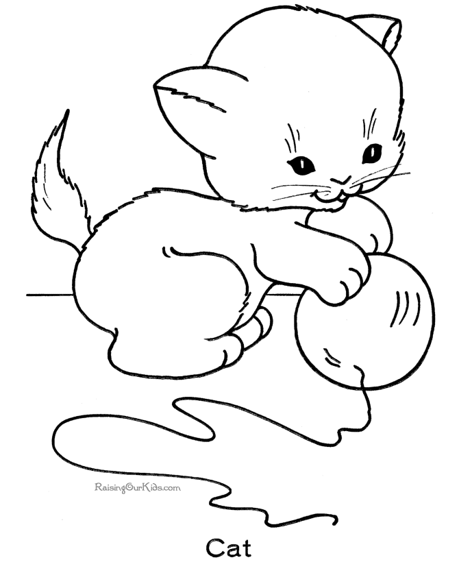 Cats Coloring Pages For Kids | Printable Coloring Pages