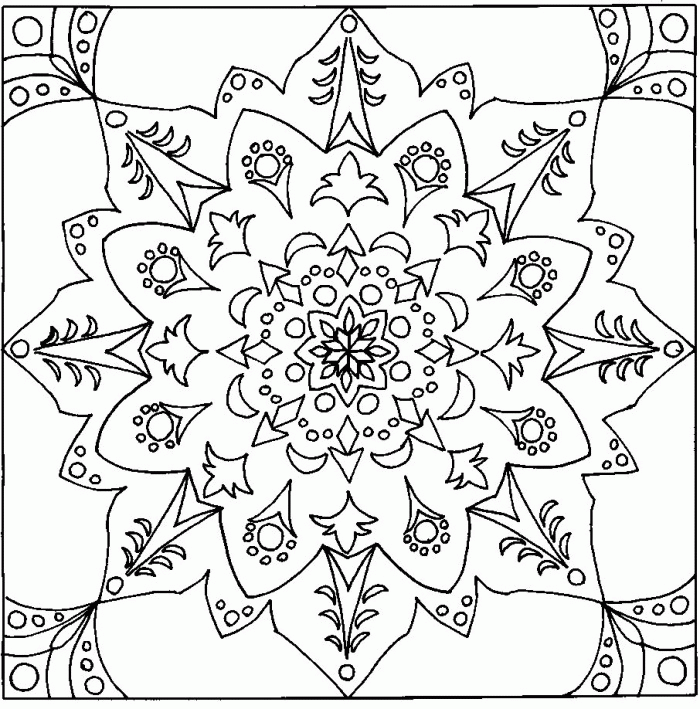 Free Printable Coloring Pages Geometric Designs | 99coloring.com