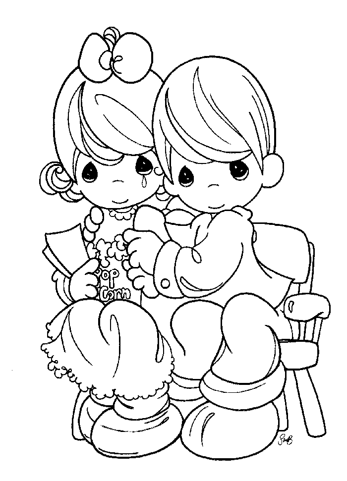 all precious moments Colouring Pages