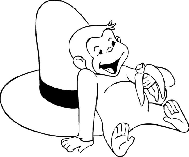 Curious George Coloring Page - Curious George Coloring Pages