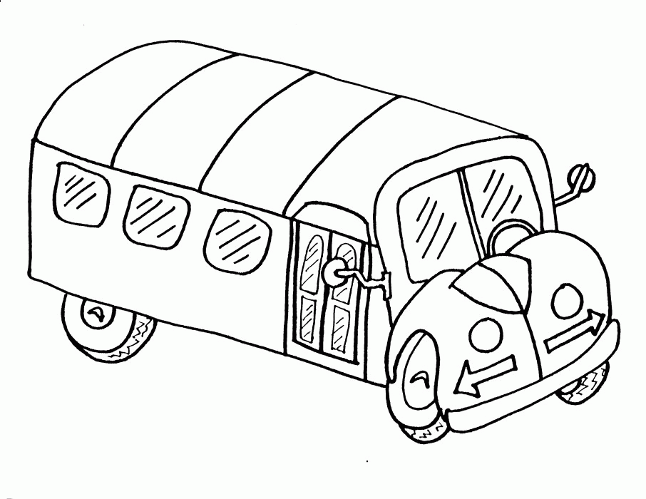 schoolbus Colouring Pages (page 2)