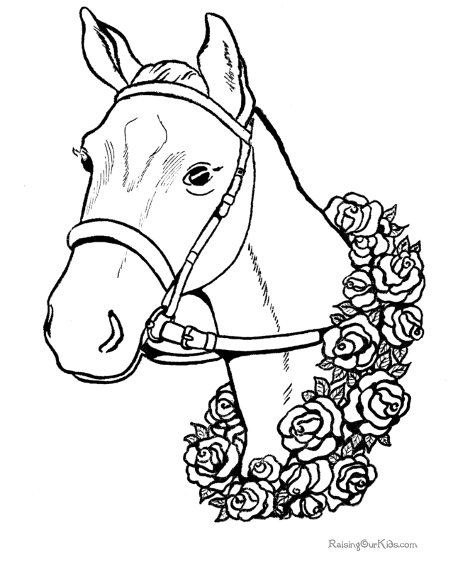Free Coloring Pages Of Horses 112 | Free Printable Coloring Pages