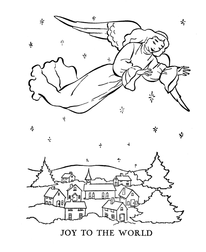 Bible Printables: The Christmas Story Coloring Pages - Joy to the