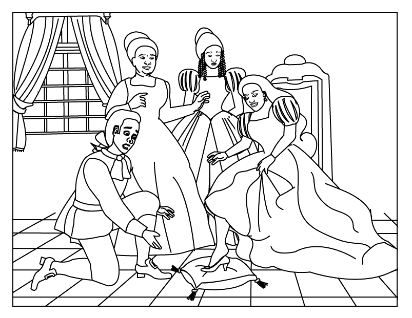 Kids Pages - Cinderella coloring page 8