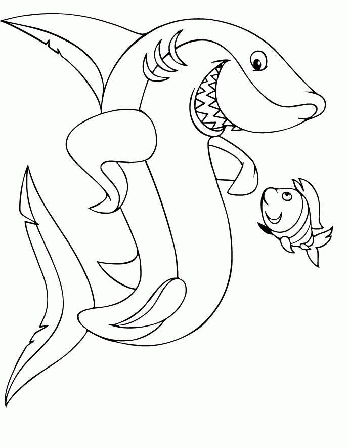 Free Printable Shark Coloring Pages For Kids