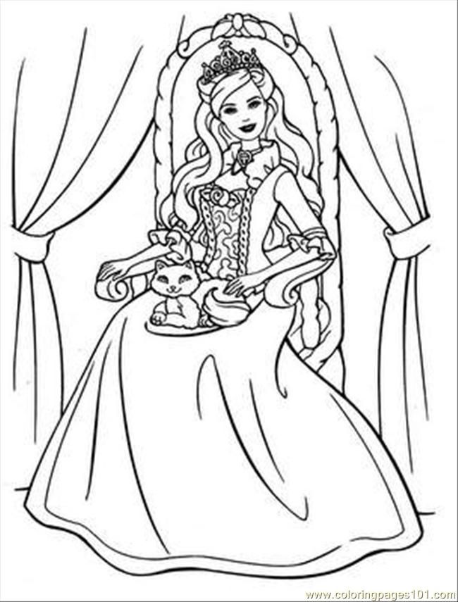 online princess coloring pages | coloring pages for kids, coloring