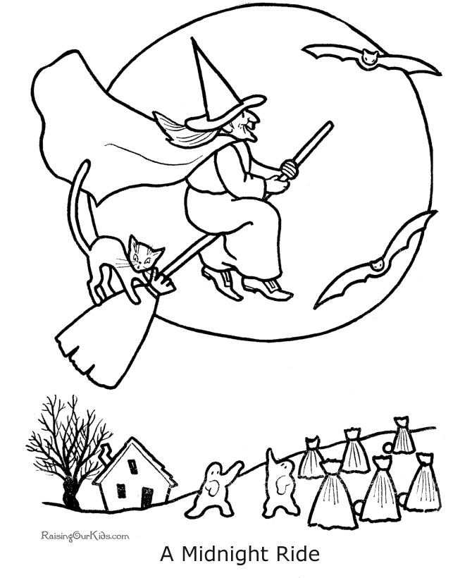 Scary Halloween coloring pages - 001 | coloring pages