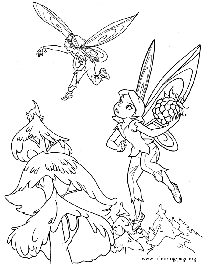Tinker Bell - Tinkerbell movie scene coloring page