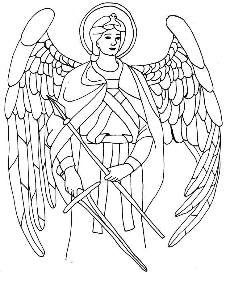 Saint Raphael Coloring Page | Angels