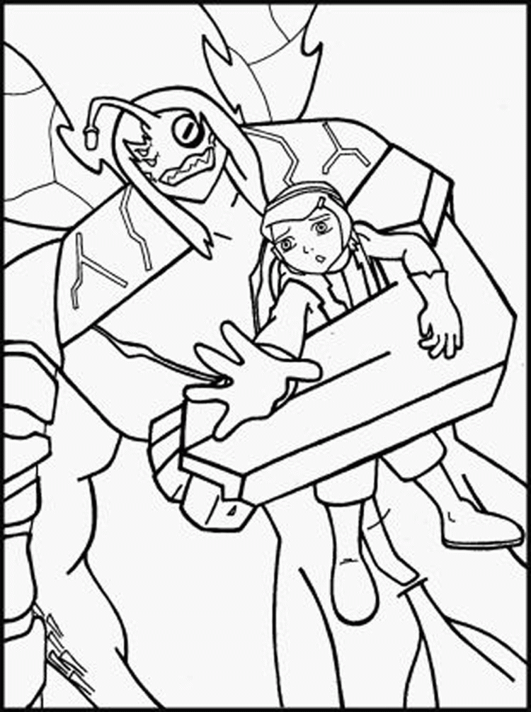 Printable Coloring Pages Ben 10 Alien Force