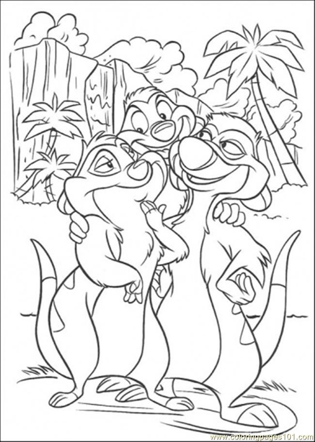Coloring Pages Best Friends (Cartoons > The Lion King) - free