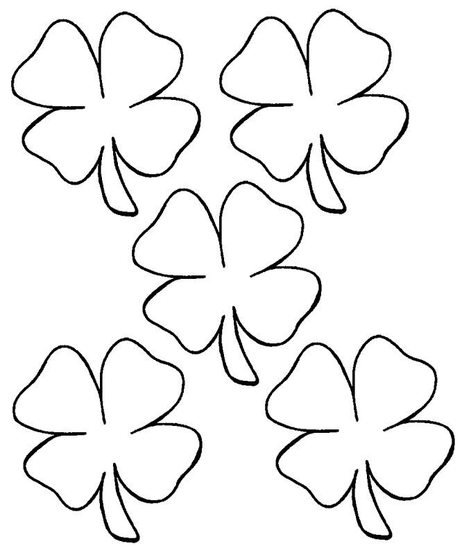 clover flower Colouring Pages
