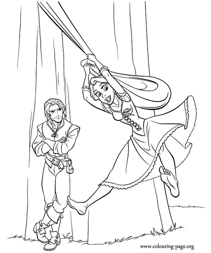 Tangled Coloring Pages To Print - Free Printable Coloring Pages