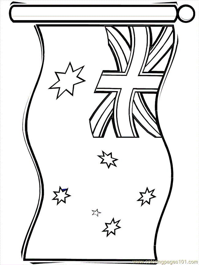 free printable coloring page of Australia