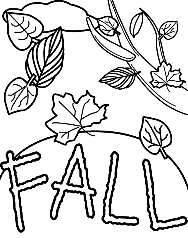 Coloring Pages Of Fall Leaves | Printable Coloring Pages