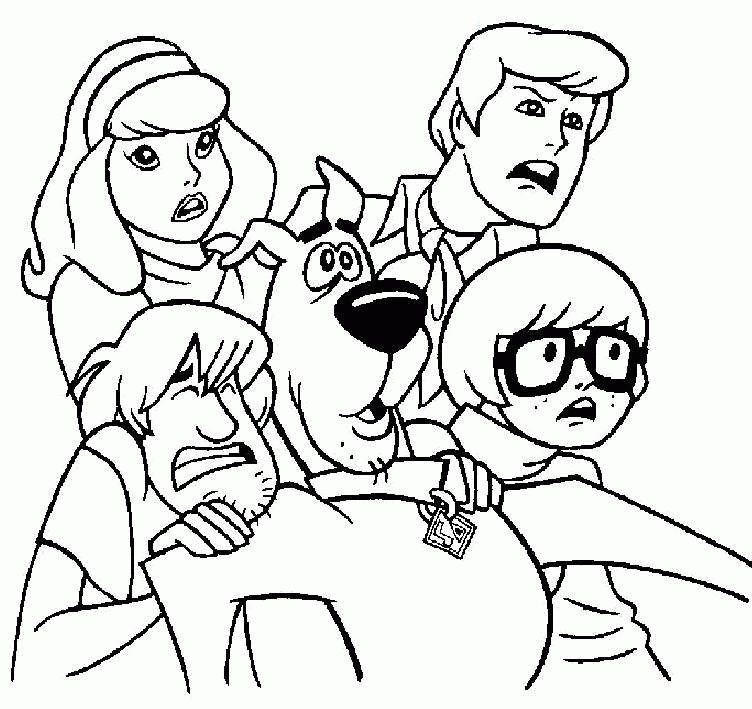 Disney Scooby Doo Characters Coloring Pictures | Coloring