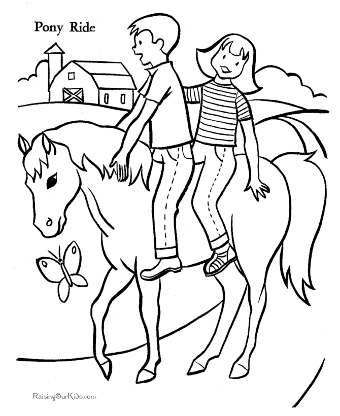 Horses! Free Printable Coloring Pages