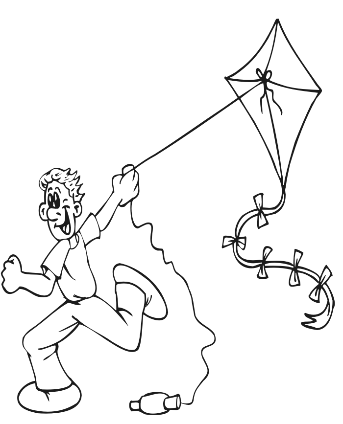 Free Printable Kite Coloring Pages For Kids