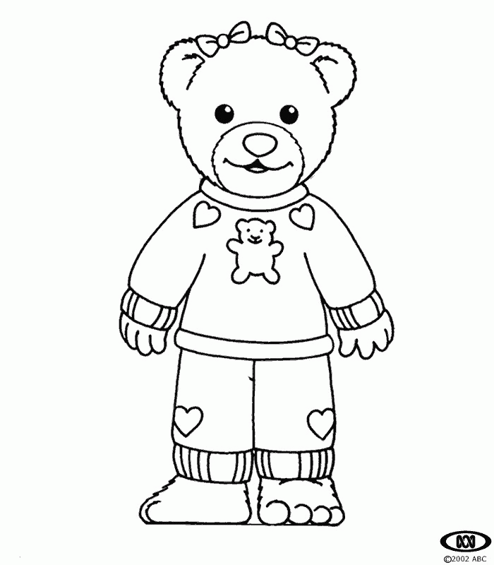 13 Pics of Preschool Pajama Coloring Pages - Pajama Coloring Pages ...