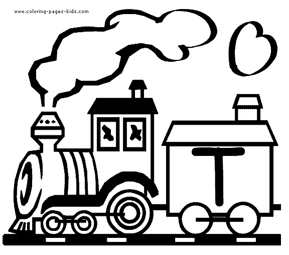 Train Alphabet color page - Coloring pages for kids - educational ...