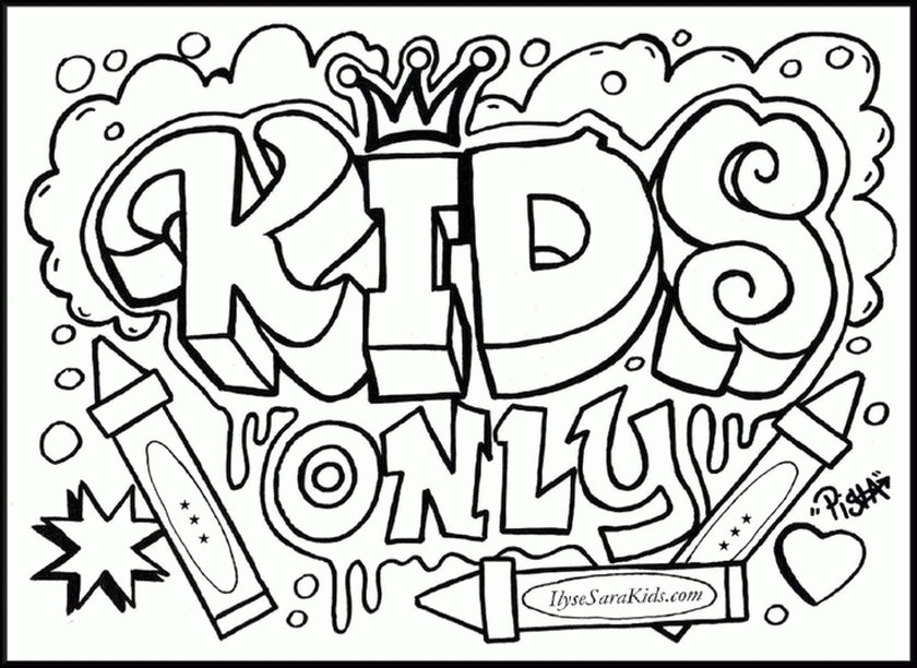 Cool For Teenagers Printable - Coloring Pages for Kids and for Adults