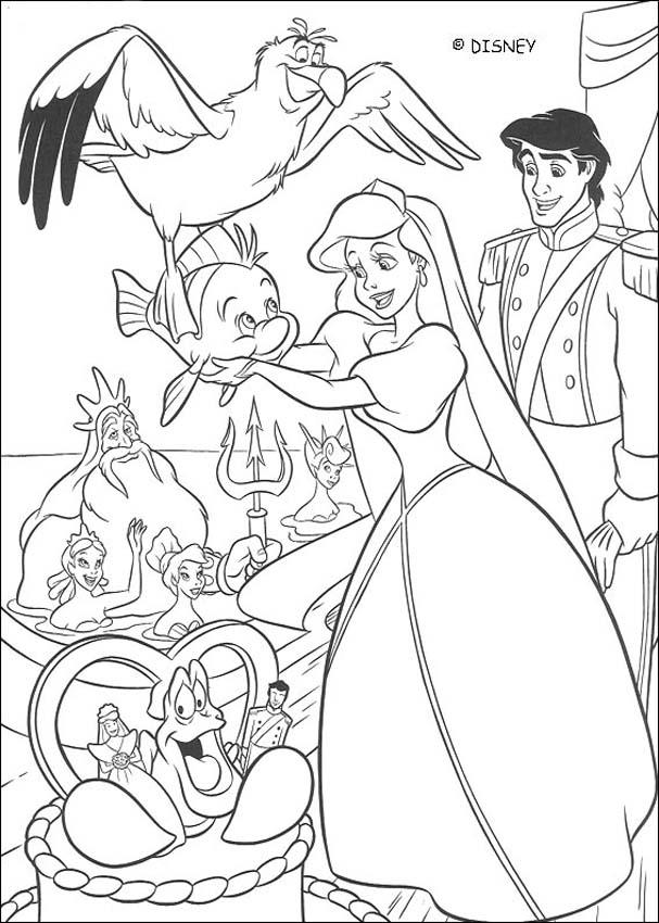 The Little Mermaid coloring pages - Ariel