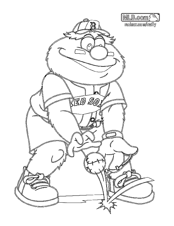 Boston Red Sox - Coloring Pages for Kids and for Adults