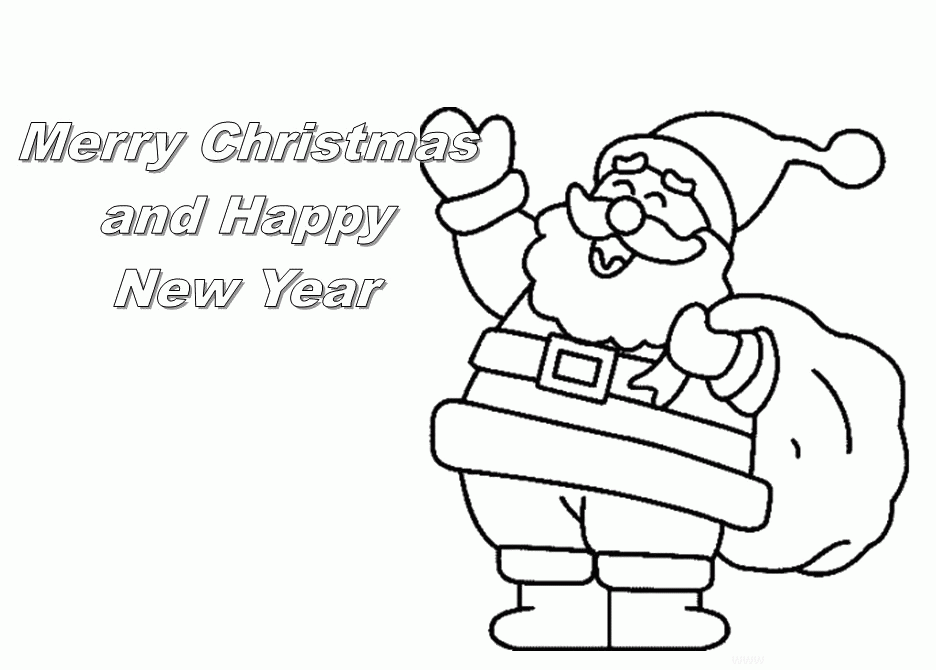 Greeting Cards Merry Christmas Coloring Pages Coloring Pages For ...